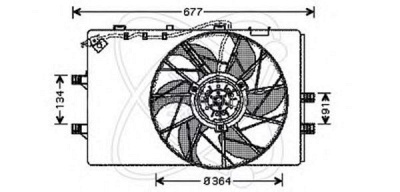 ELECTRO AUTO 32vm003 -  Вентилятор, охлаждение двигателя